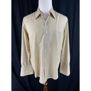 VTG Inn Shop Shirt 16 (Fits L) Towncraft Penneys VTG 70s Button Long Sleeve‎ 60s